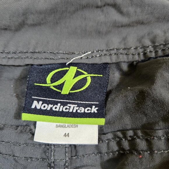Nordic‎ Track Shorts Men's 44 Gray Elastic Waist Pockets Hiking Trail - Picture 9 of 11